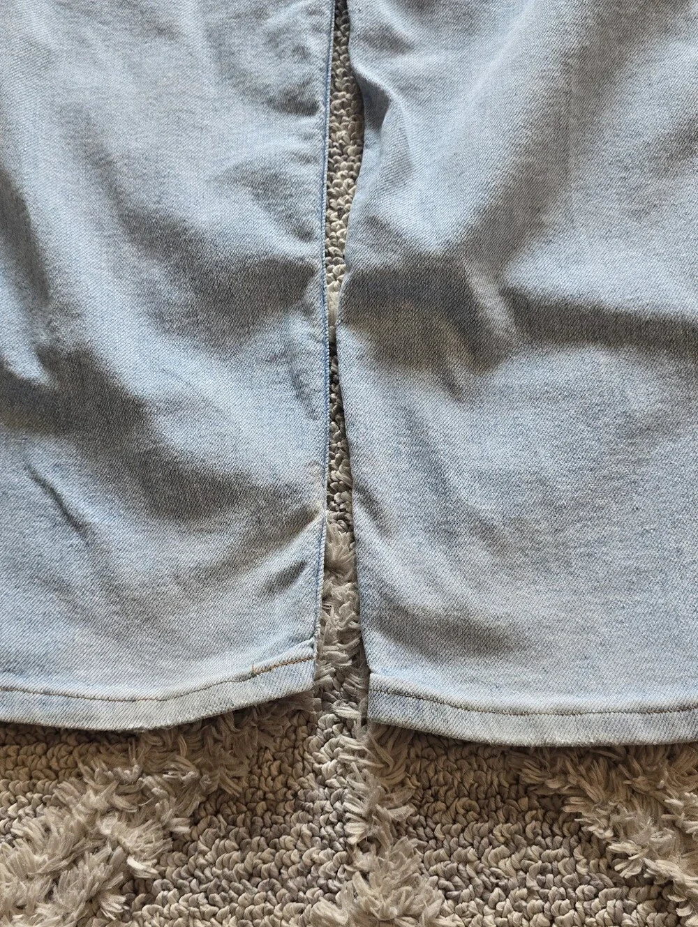 VTG Levi 548 Jeans Mens 34x30 Light Blue Denim Relaxed 90s White Label Stretch